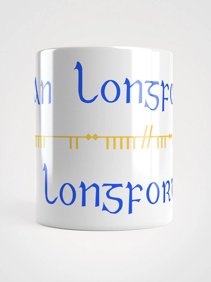 Longford/An Longfort Scholastic style Ogham White Glossy Mug product image (1)