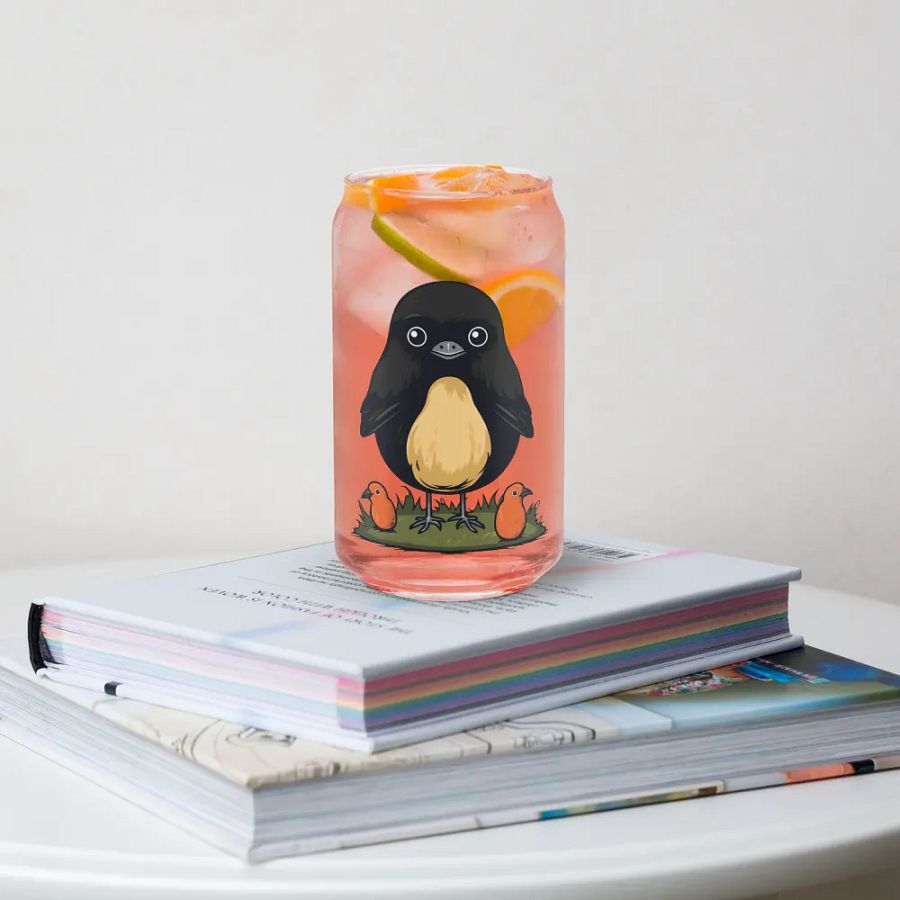Can-Shaped Glass 🖤 Big Bird & Little Birds product image (34)