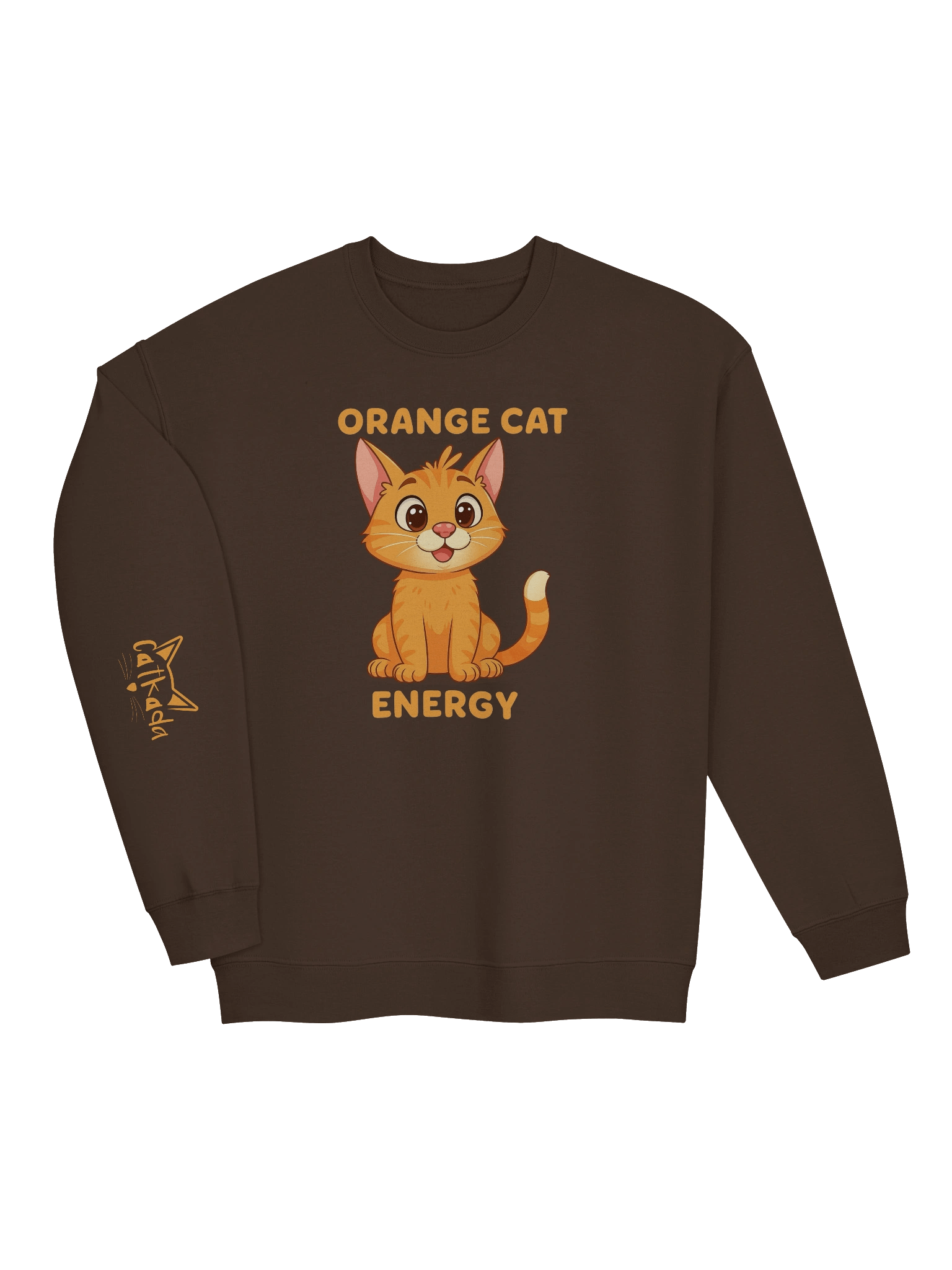 ORANGE CAT ENERGY CREWNECK product image (8)