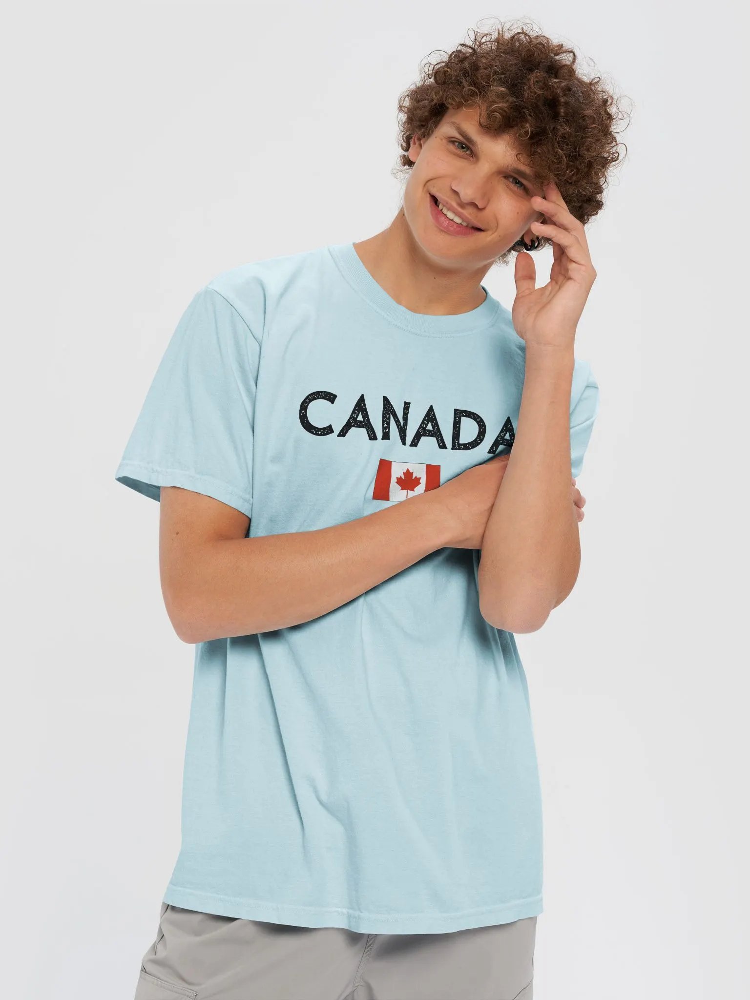 Canadian Maple Leaf Flag Heavyweight Tee product image (1)
