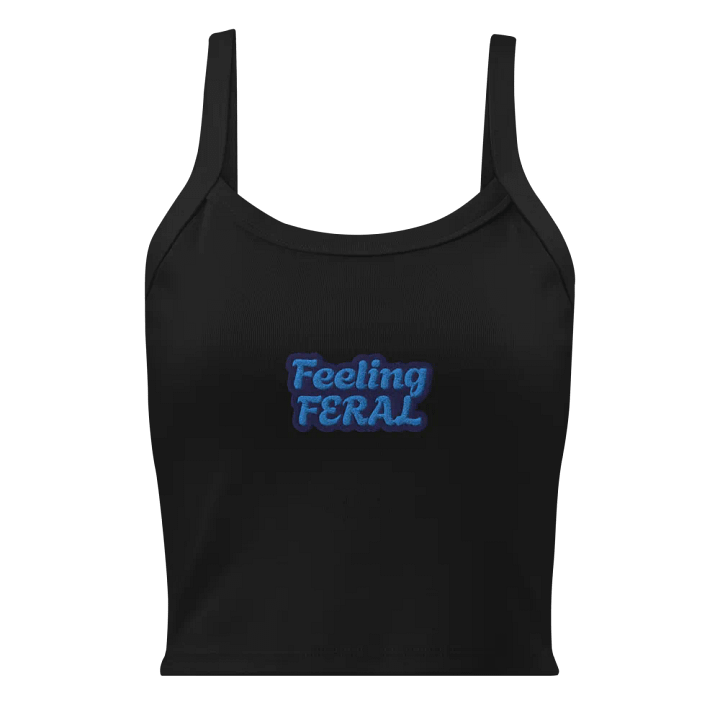 "Feeling FERAL" embroidered tank top product image (1)