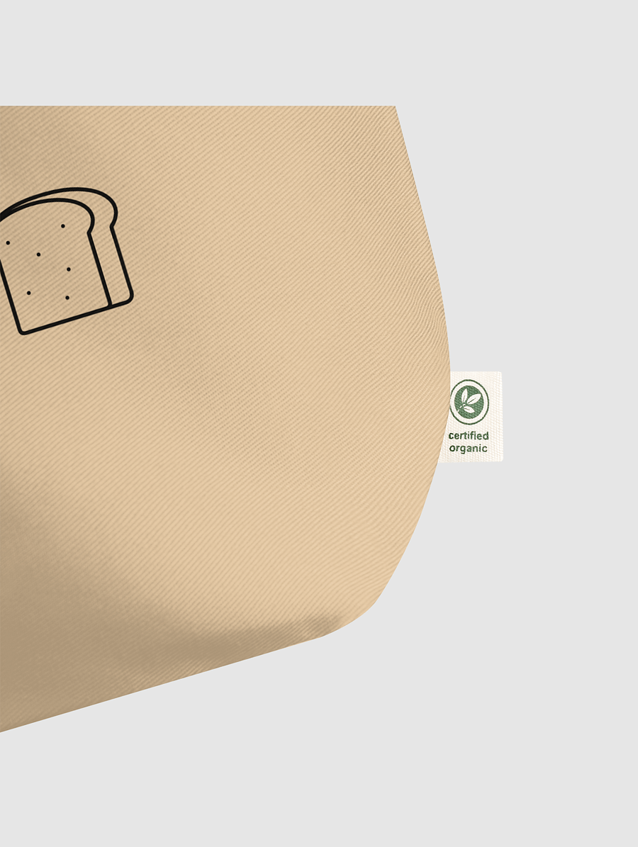Cheese + Bread organic tote bag product image (2)