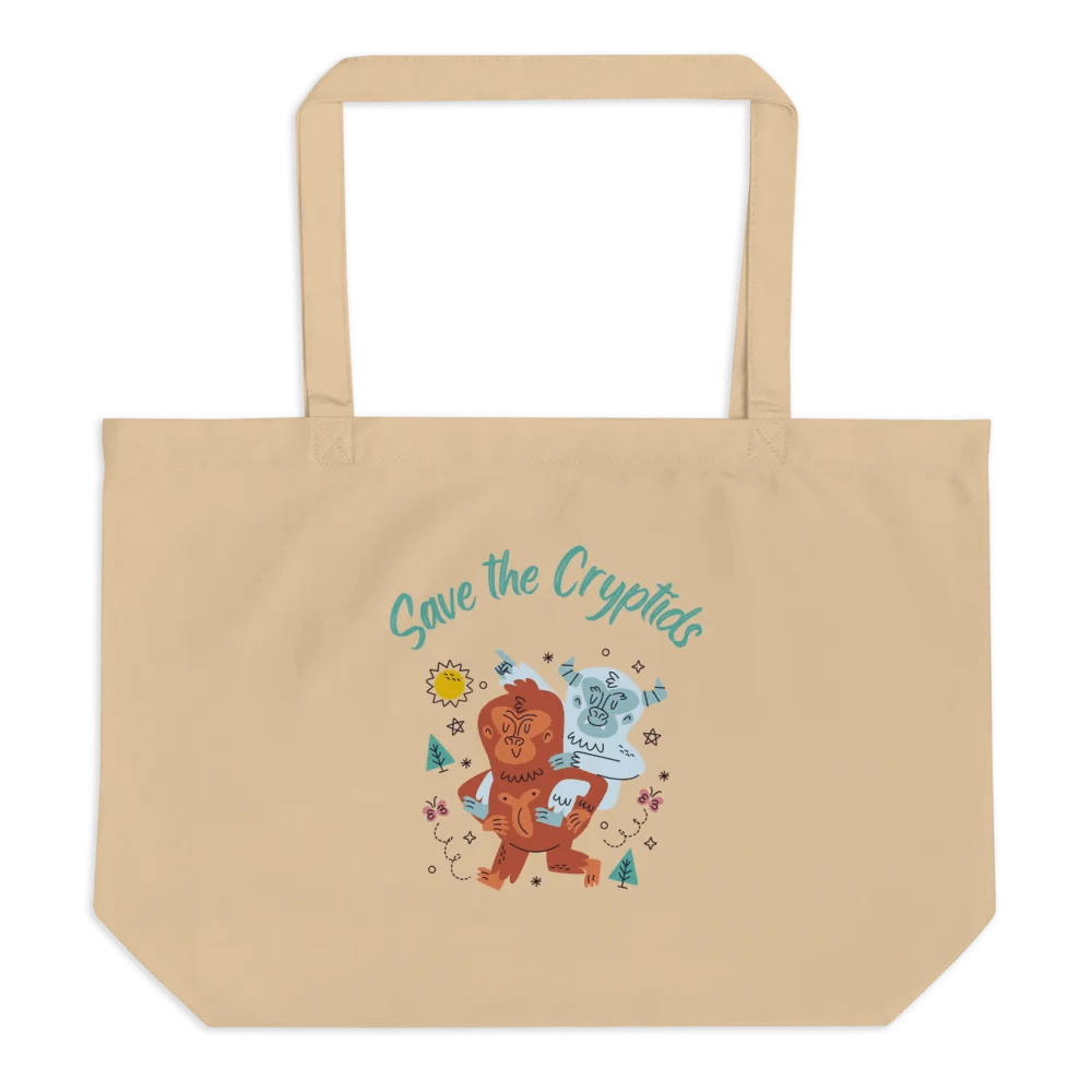 Save the Cryptids Organic Cotton Jumbo Tote product image (1)