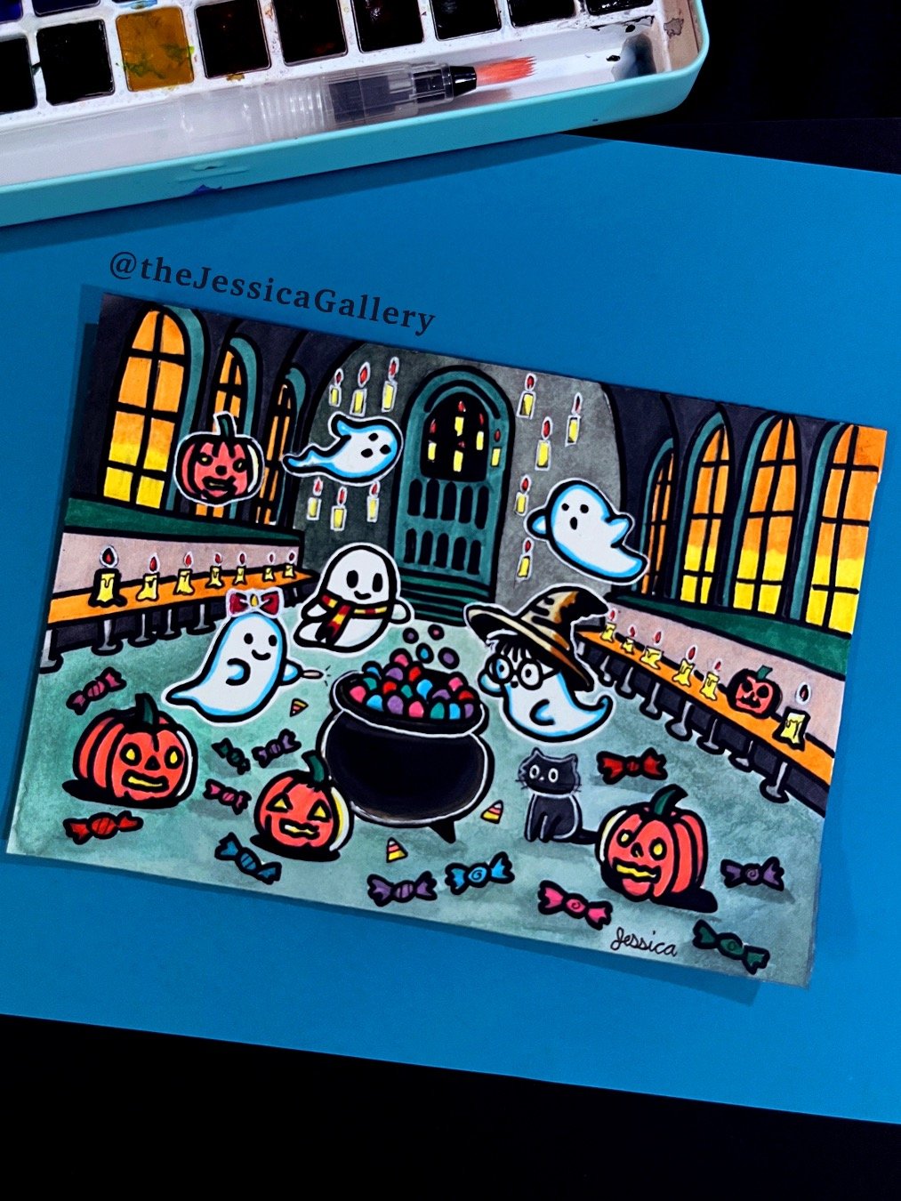 Enchanted Hall Feast Art Print product image (2)