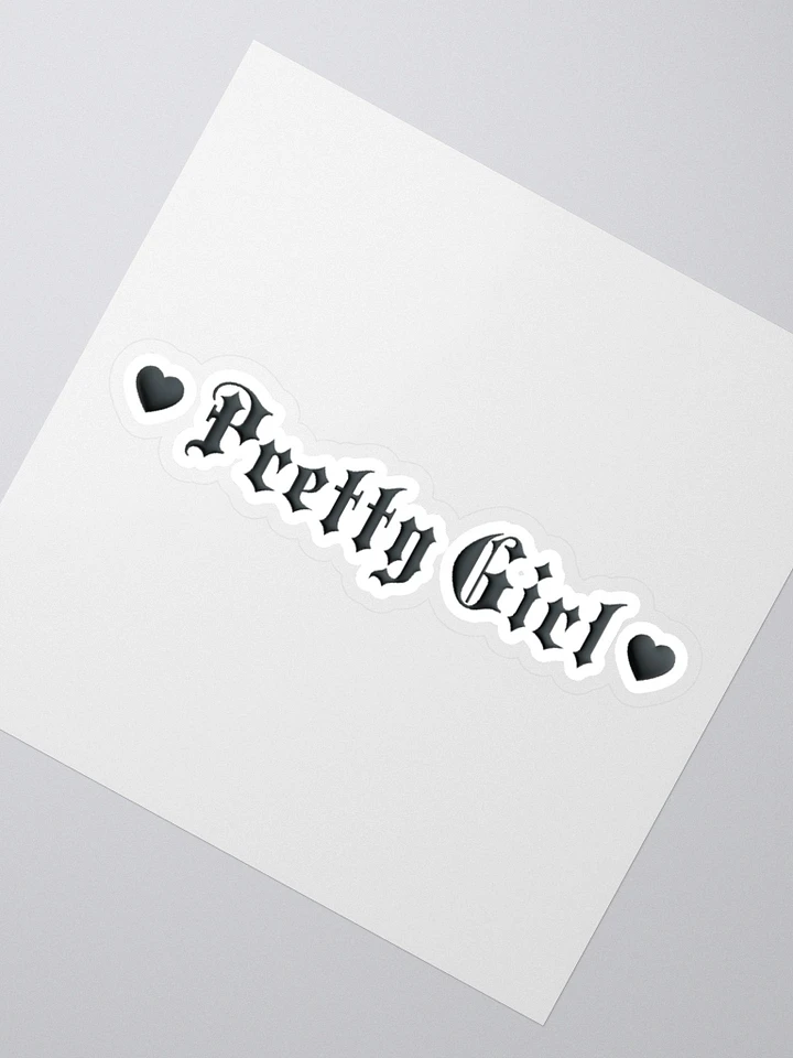 Pretty Girl Black Heart Sticker product image (2)