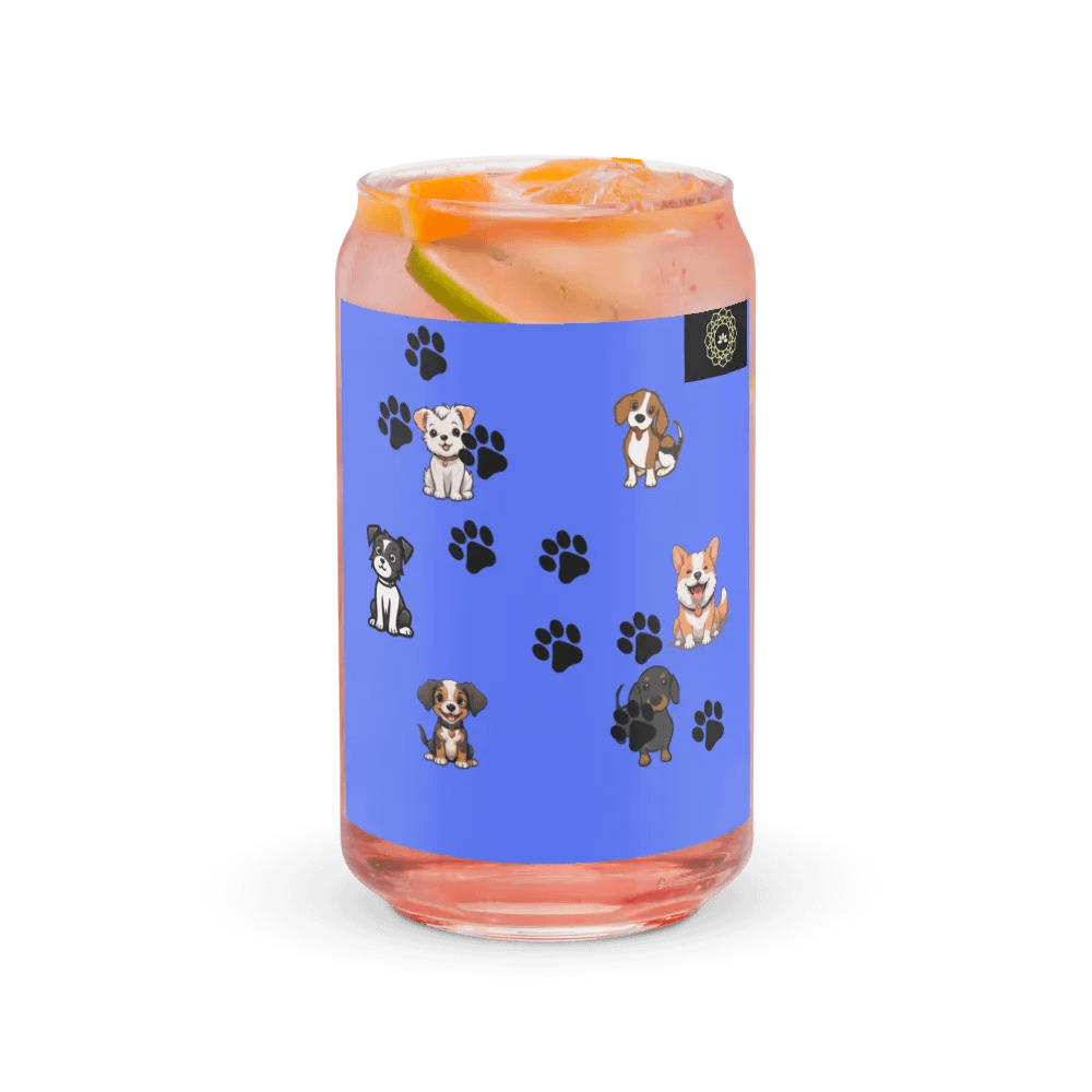 Pawsome Puppies Can-Shaped Glass product image (37)