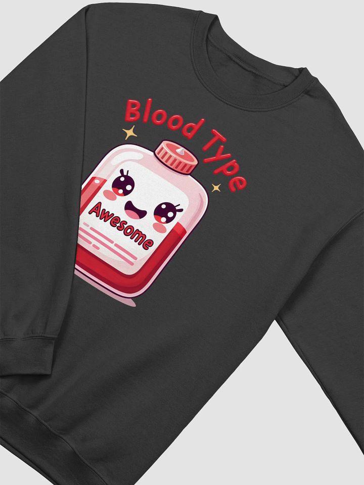 Awesome Blood Type Cartoon Sweatshirt product image (19)