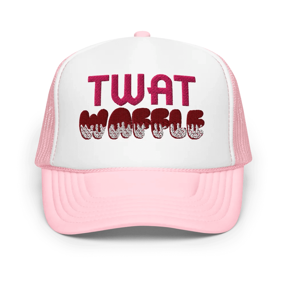 TWAT WAFFLE Foam Trucker Hat product image (1)