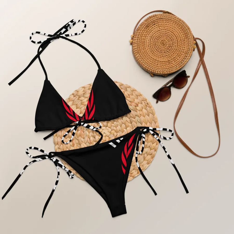 IFBNewsfeed.Org's All-Over Print Recycled String Bikini product image (8)