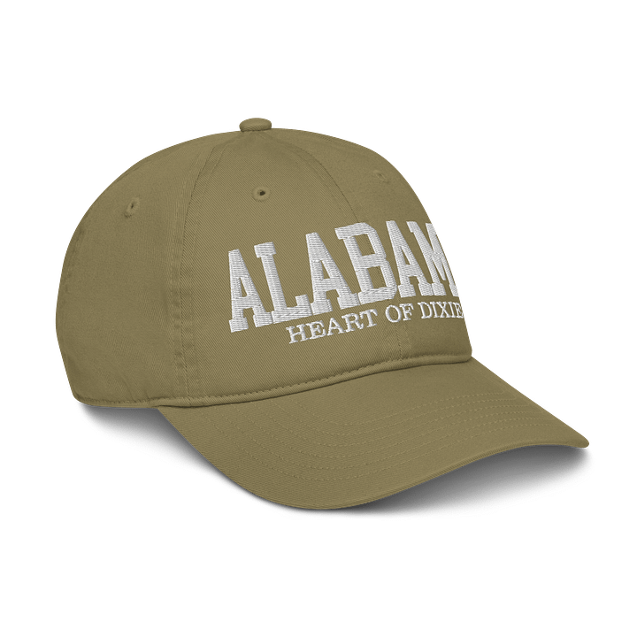 Alabama Heart of Dixie Embroidered Organic Hat product image (14)