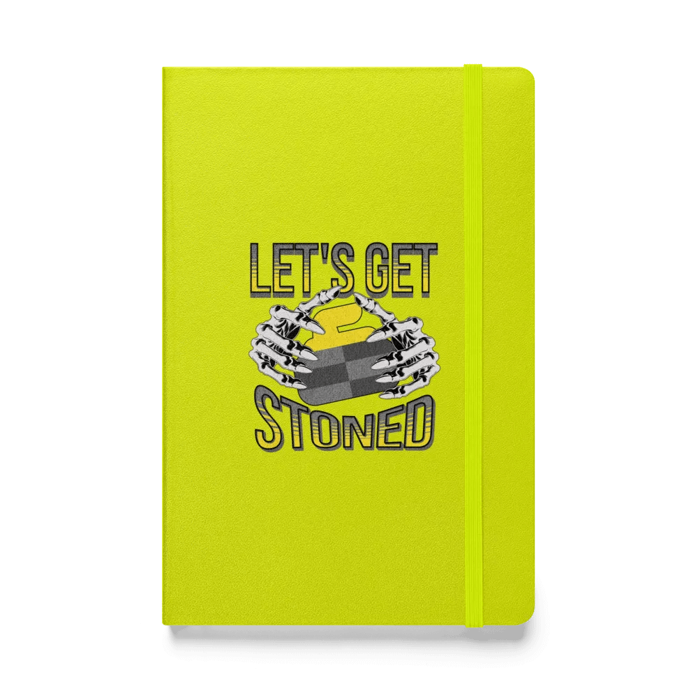 Lets Get Stoned Curling Skeletal Stoner Hardcover Journal product image (1)