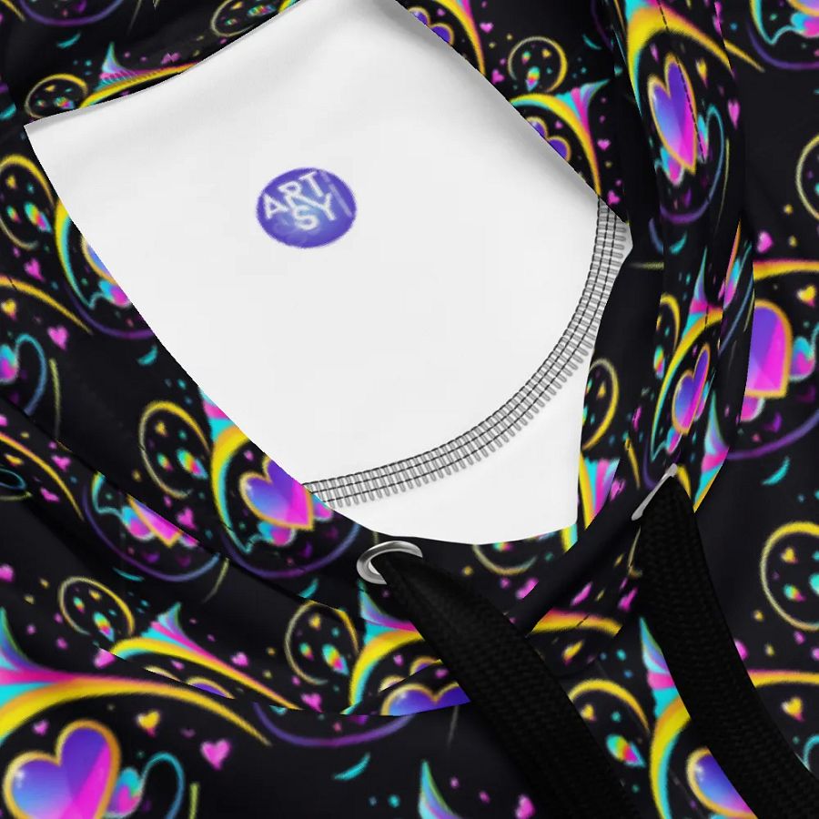Valentines Heart All Over Print Hoodie product image (6)