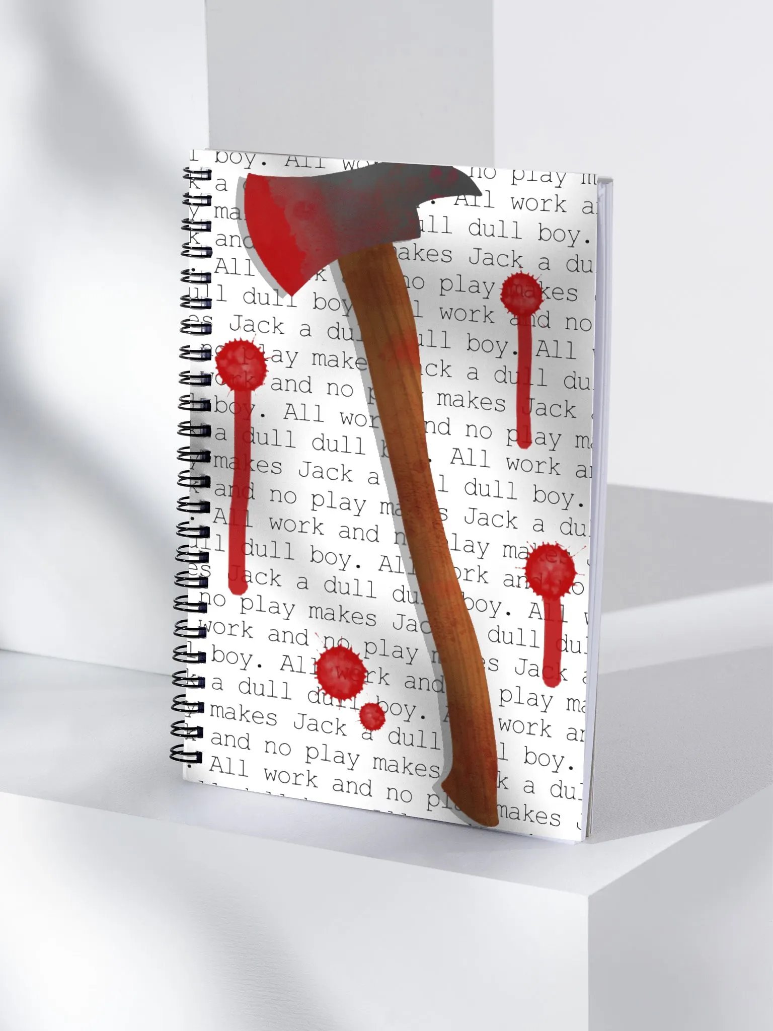 "All Work" Spiral Bound Notebook product image (4)