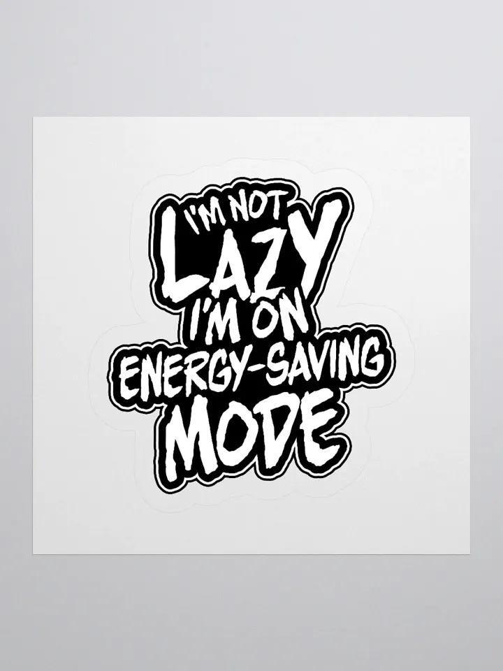 Funny Gamer Sticker – Energy-Saving Mode Engaged product image (1)