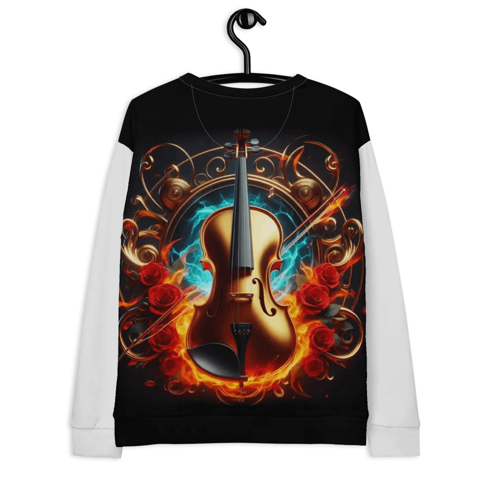 Flame Melody Violin - Unisex Sweatshirt #30 product image (12)