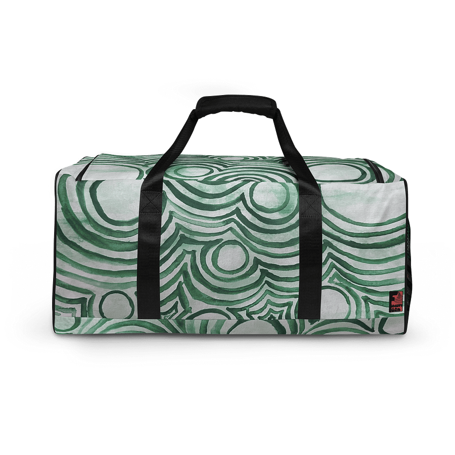 "Green Swirl" Duffel Bag product image (4)