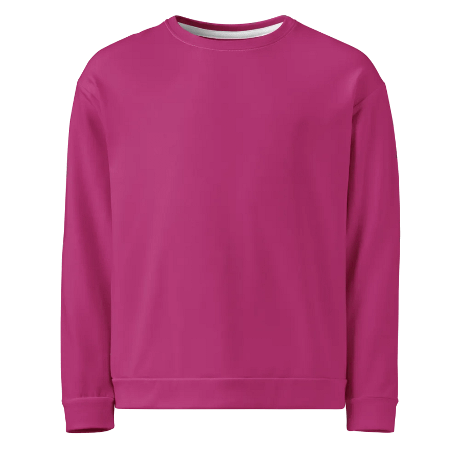 Plain Medium Plum Pink Light Summer Unisex Recycled Polyester Heavyweight Premium Sweatshirt by Treasure Pie product image (7)
