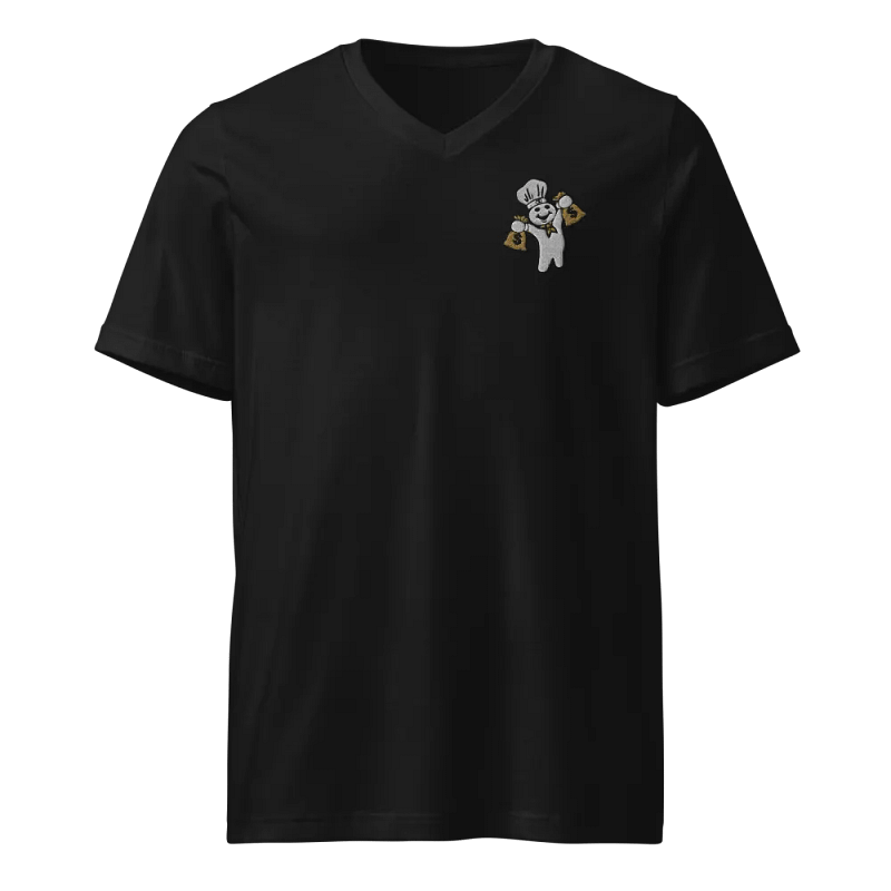 Men's Everybody Eats Bread V-Neck Jersey Tee