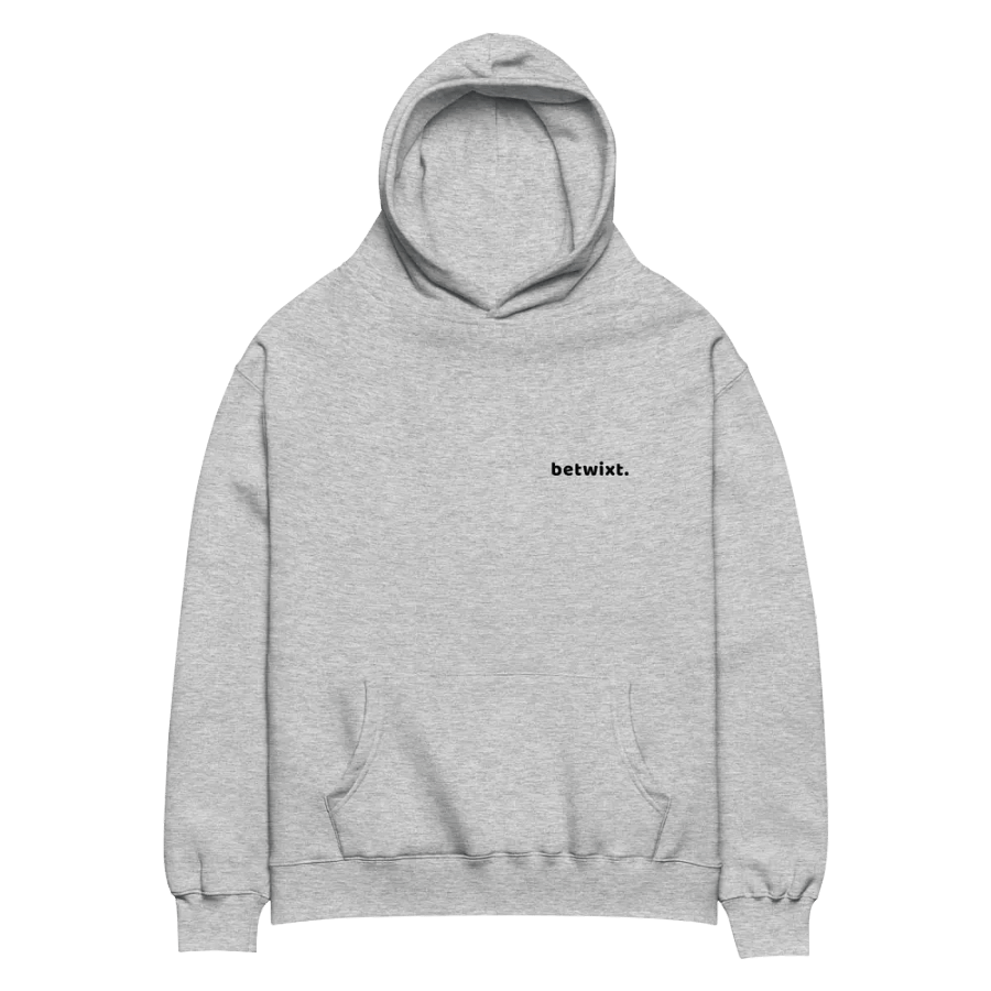 Betwixt Oversized Hoodie Back Graphic Black Text product image (3)