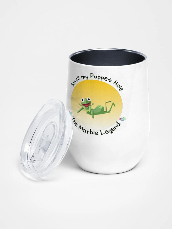 SMELL MY PUPPET HOLE Wine Tumbler product image (1)