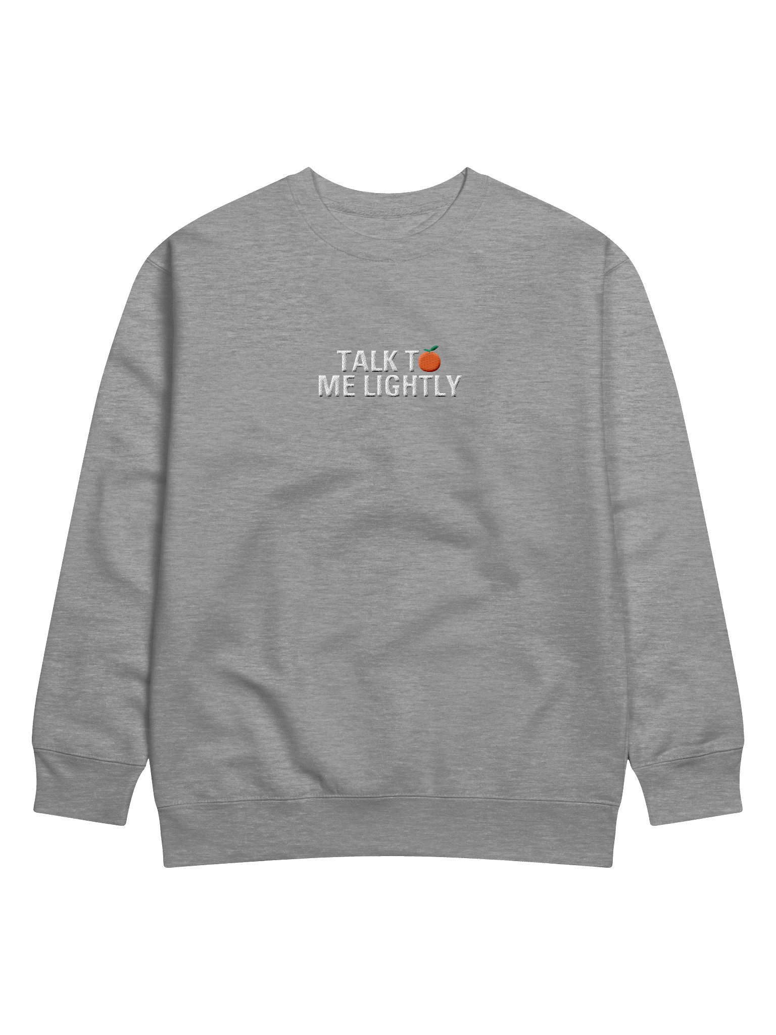 Talk To Me Lightly Embroidered Crewneck product image (1)