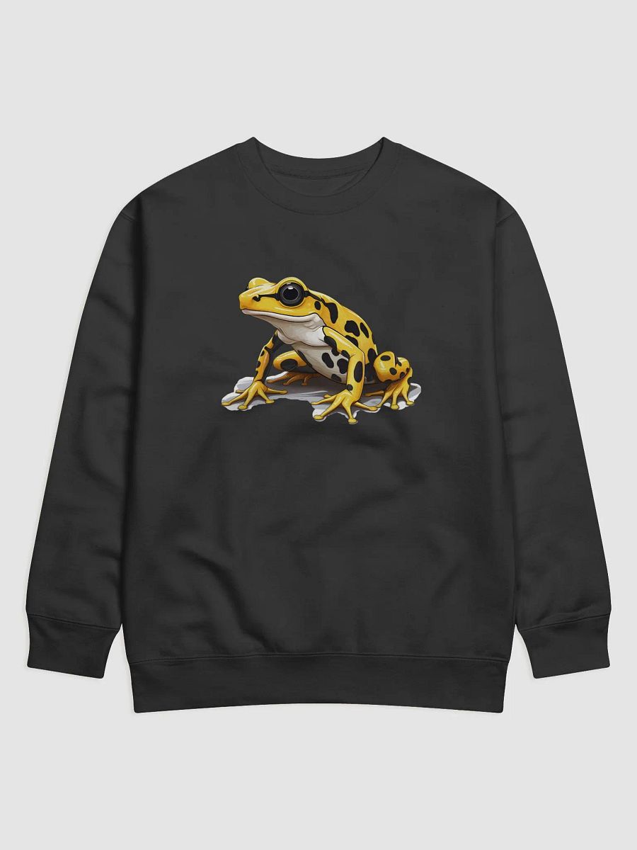 Yellow Dart Frog Long Sleeve Sweater – Cozy Wildlife-Inspired Pullover product image (1)