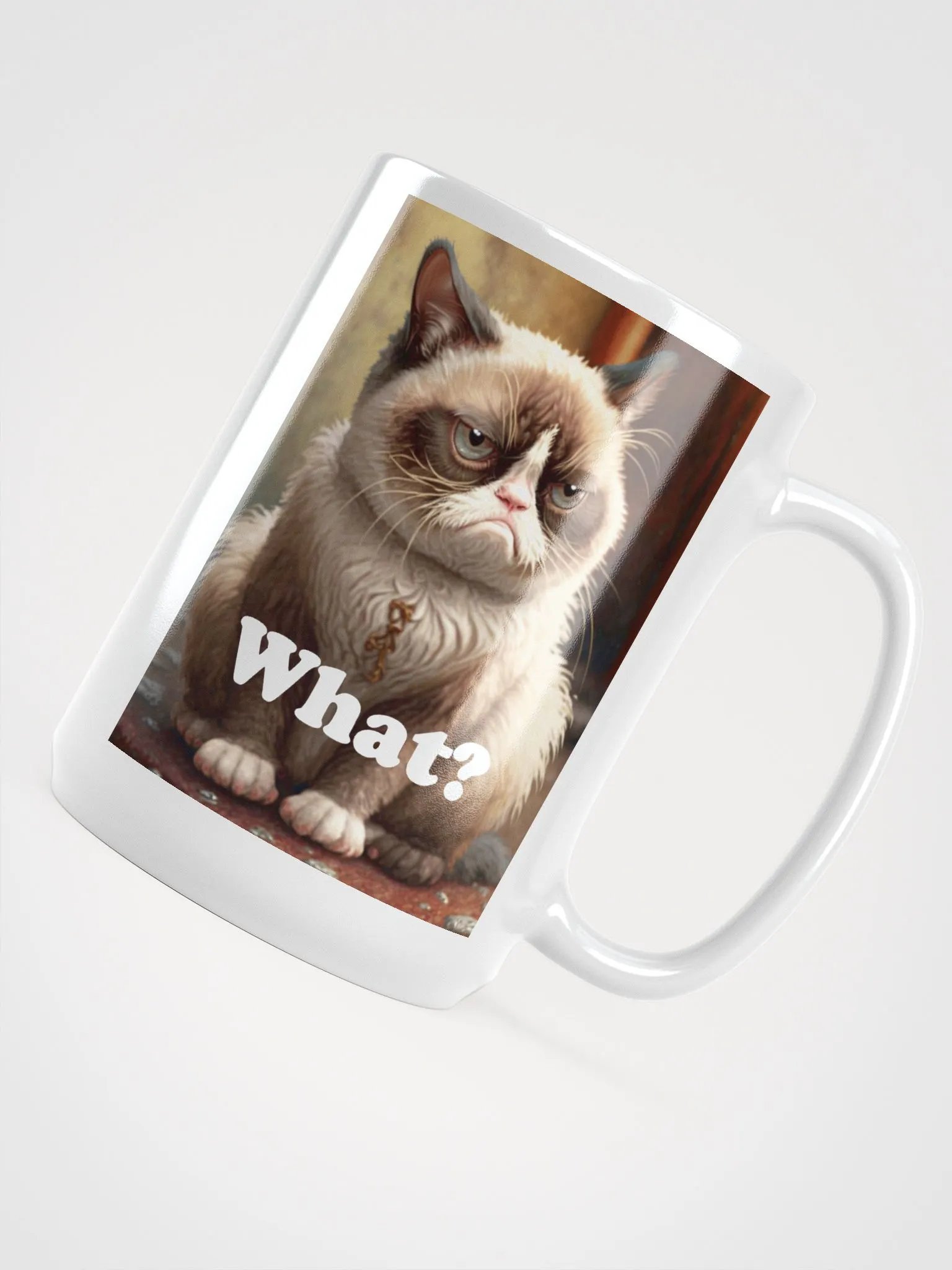Grumpy Cat 'What?' Mug 15oz product image (4)