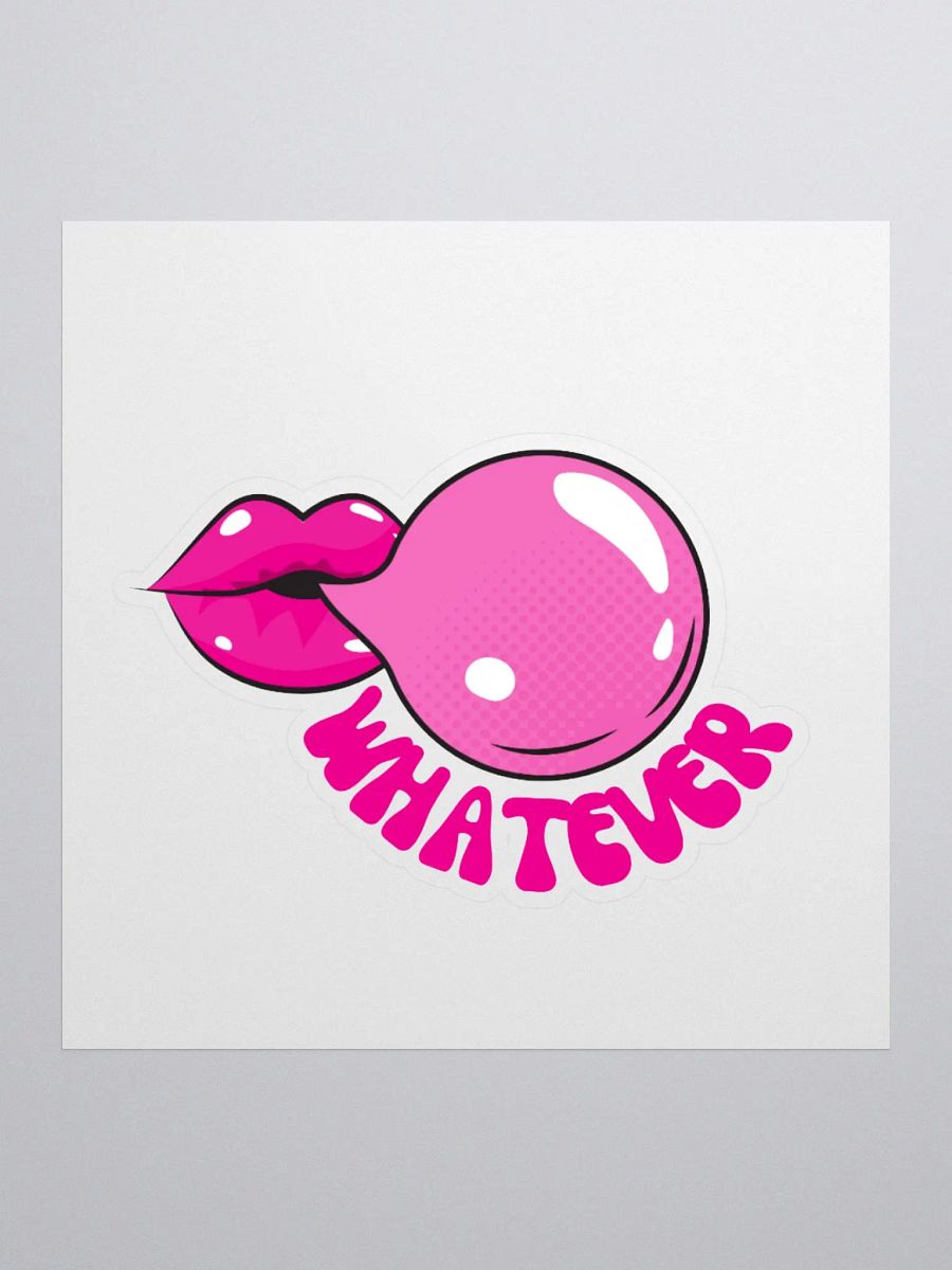 Pink Lips Bubble Gum Sticker Set product image (2)