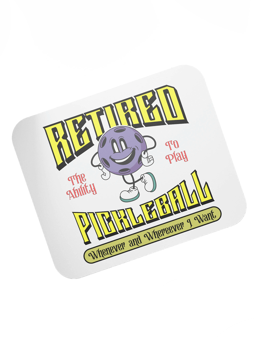 Retired Pickleball Classic Mouse Pad product image (5)