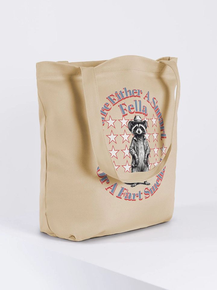 Youre Either A Smart Fella Or A Fart Smella Raccoon Cowboy Adventure Tote product image (1)