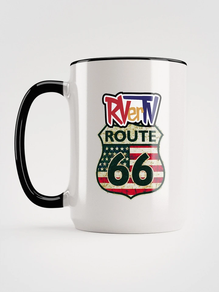 Route 66 Flag Emblem - Ceramic Coffee Mug product image (2)