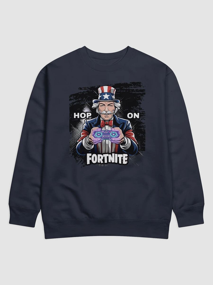 Hop On Fortnite Uncle Sam's Fortnite Command Premium Cotton Sweatshirt product image (1)