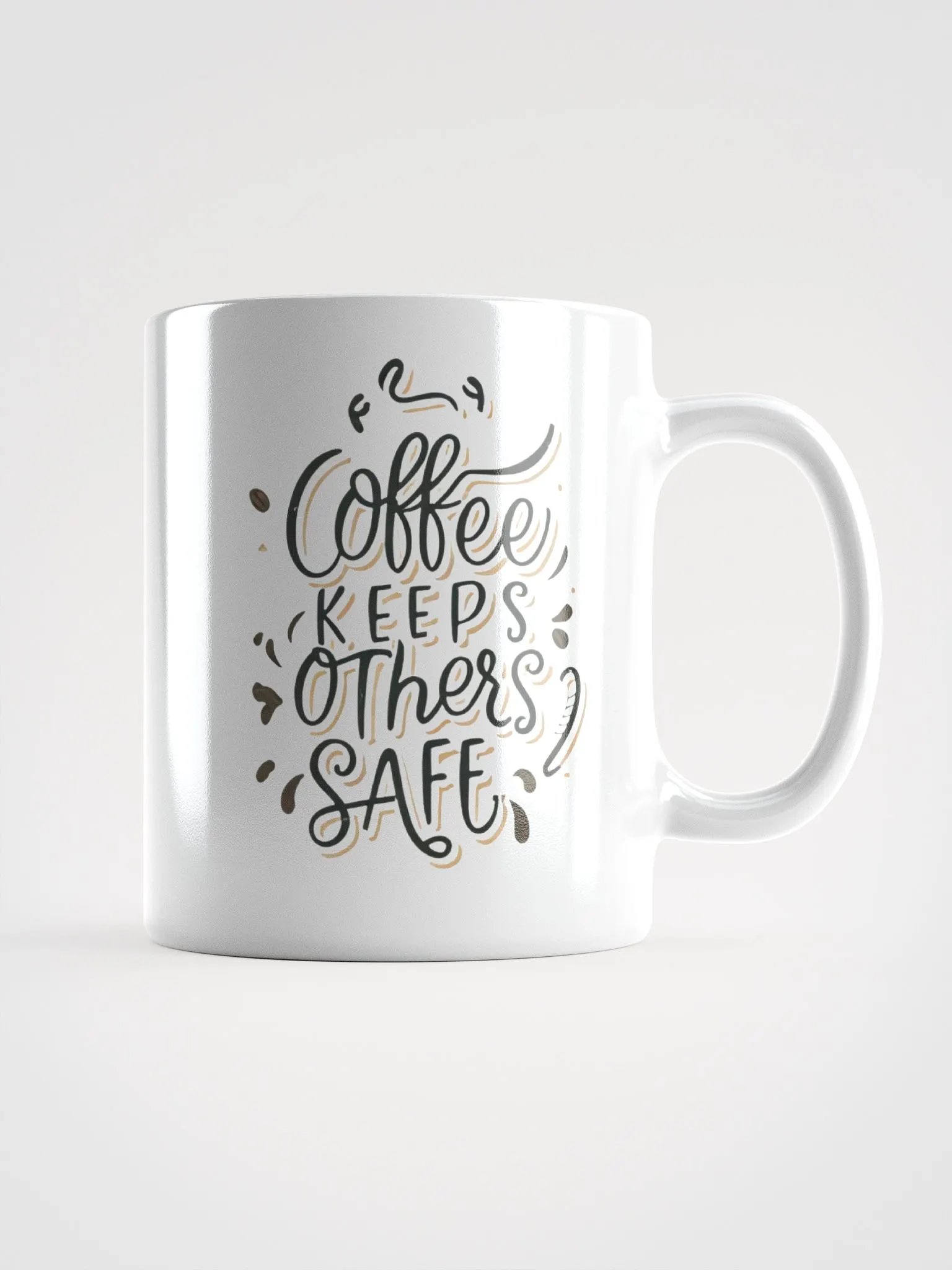 Coffee Keeps Others Safe Ceramic Mug product image (1)