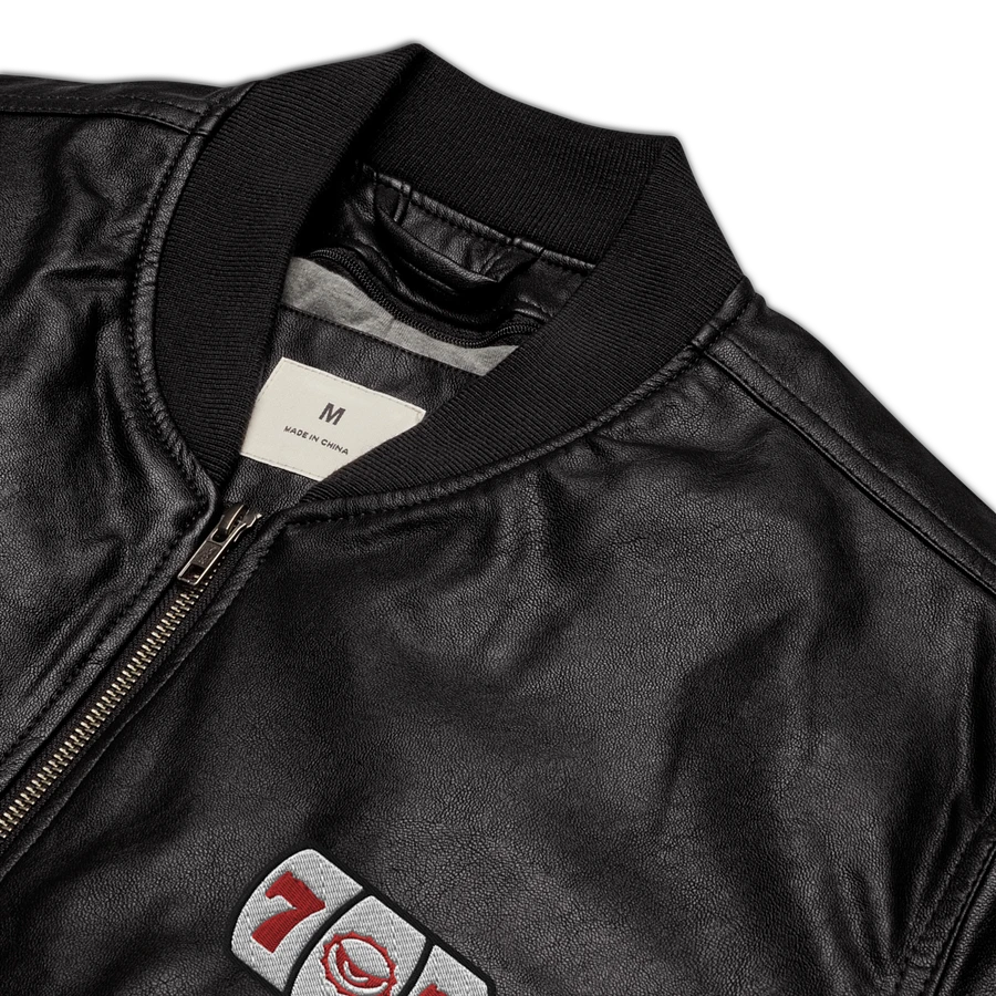 LUCKY SLOTS FAUX LEATHER BOMBER product image (2)
