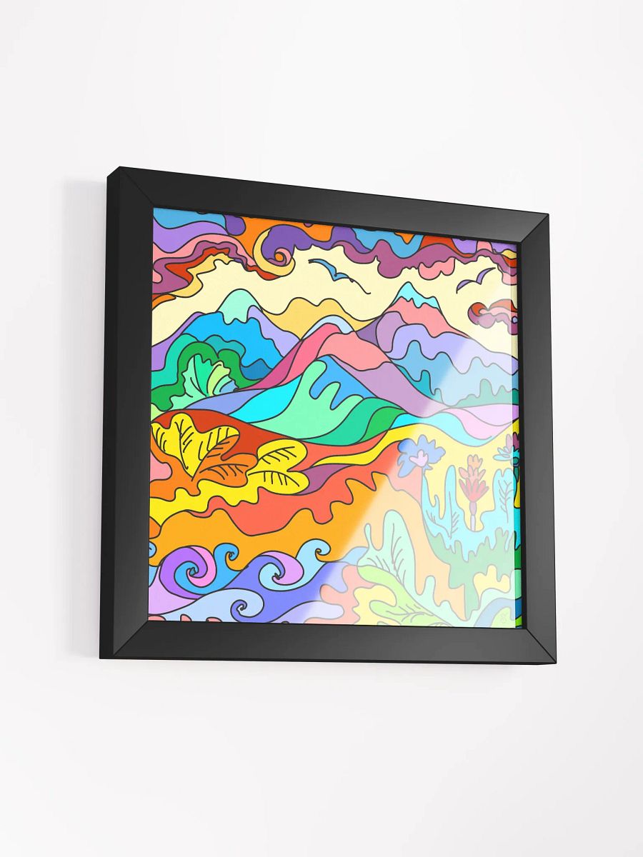 Whimsical Swirls Framed Matte Poster - Paradise Landscapes No. 1 product image (40)
