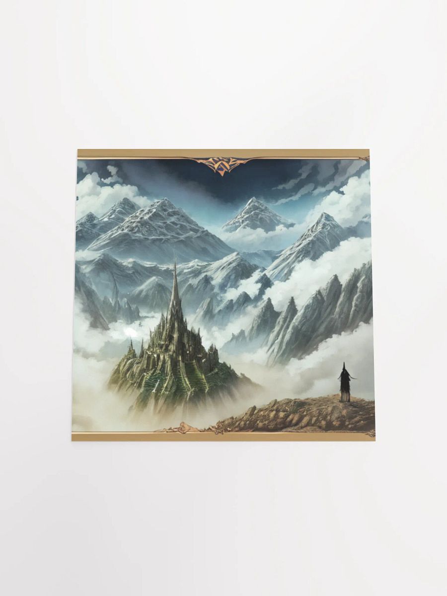 Lord Of The Rings Anime Concept Art Mystical Citadel Poster product image (19)