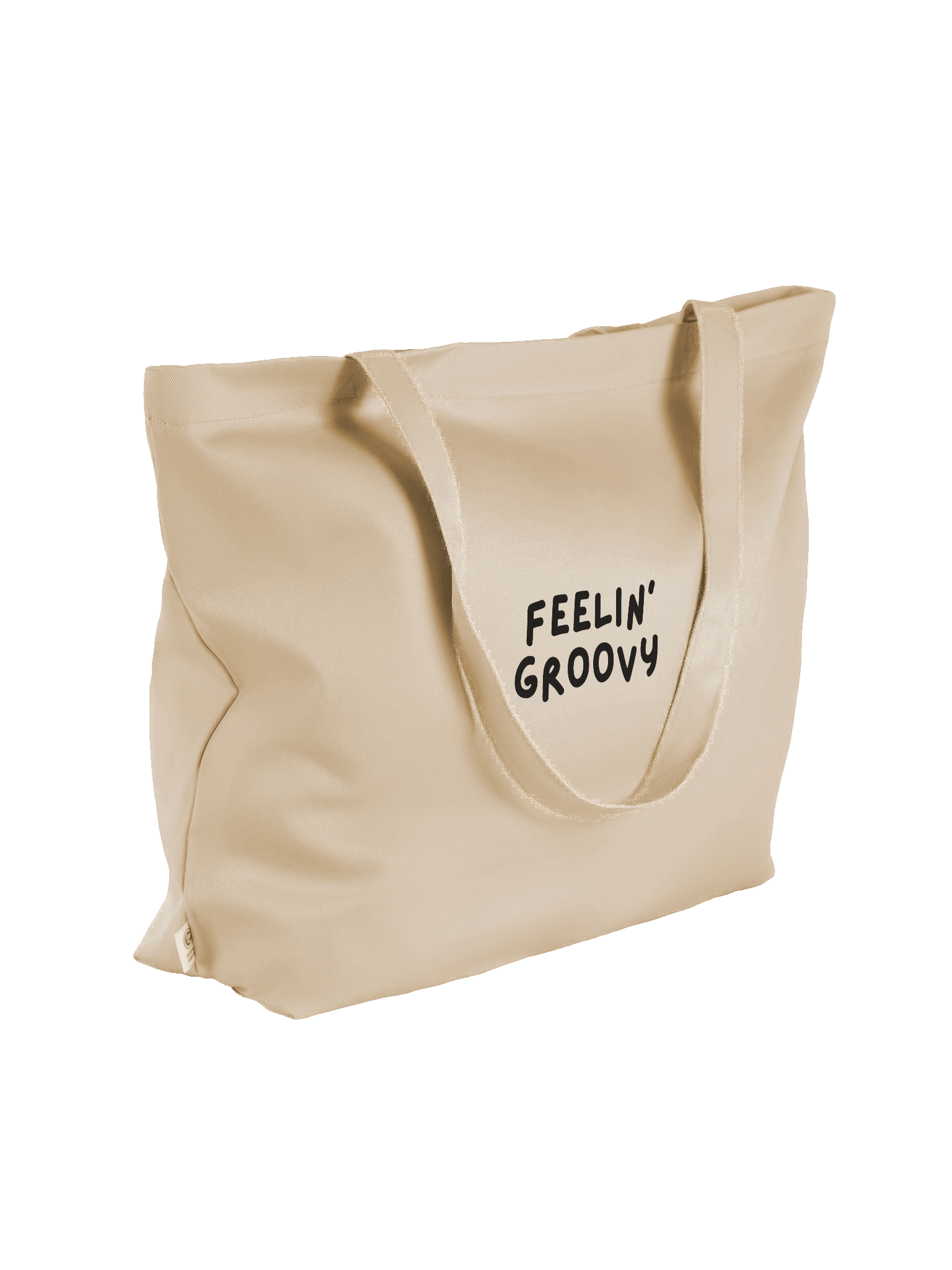 “Feelin’ Groovy” My Vibe Beige Tote Bag product image (4)