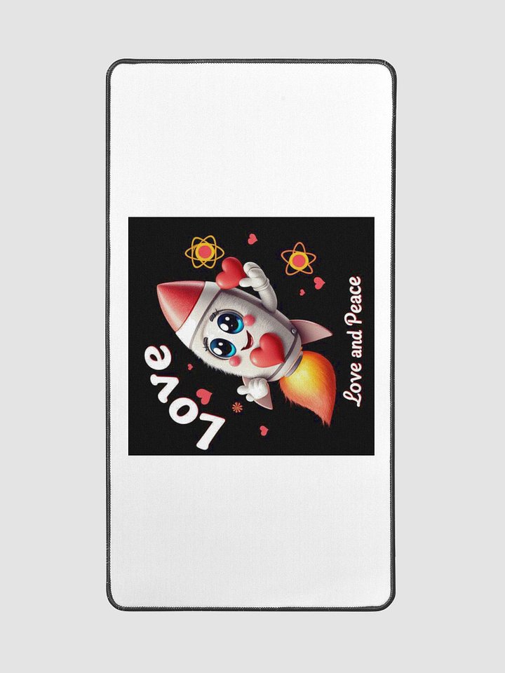 Love and Peace Desk Mat 15.5" x 31.5" product image (2)