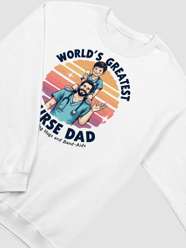 World's Greatest Nurse Dad Crewneck Sweatshirt product image (14)