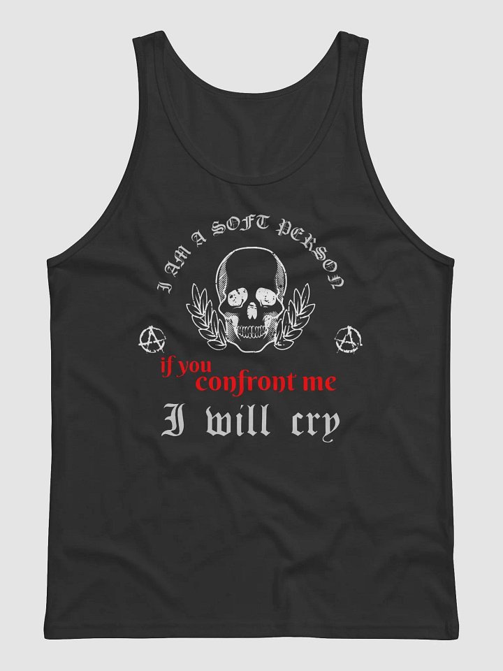 Soft Person unisex jersey tank top product image (2)