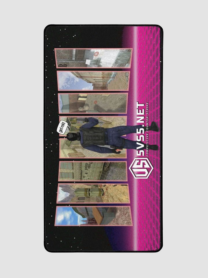 5vs5.net™ Get Rekt Gaming Desk Mat 15.5" x 31.5" product image (2)