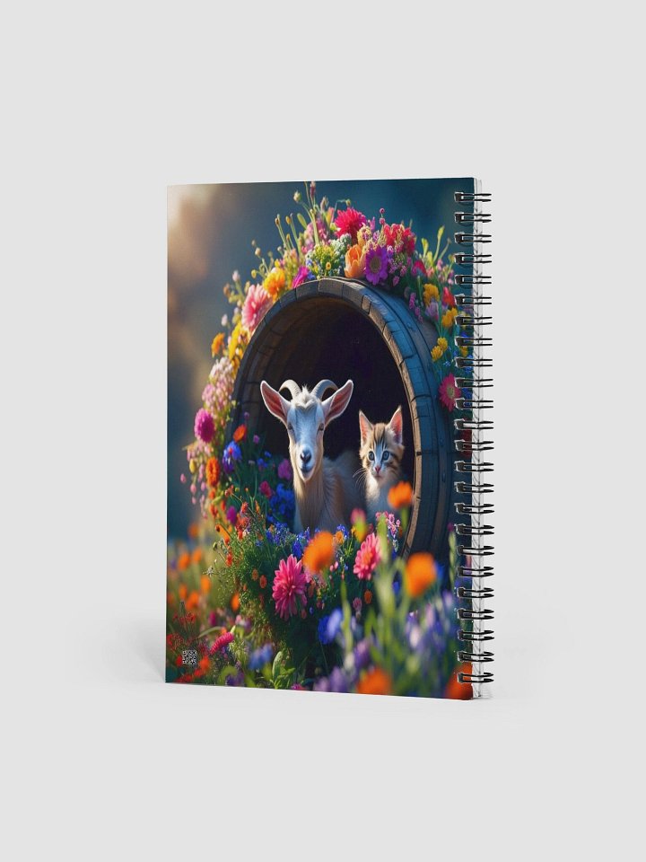 Floral Barrel Hideaway Spiral Notebook product image (2)