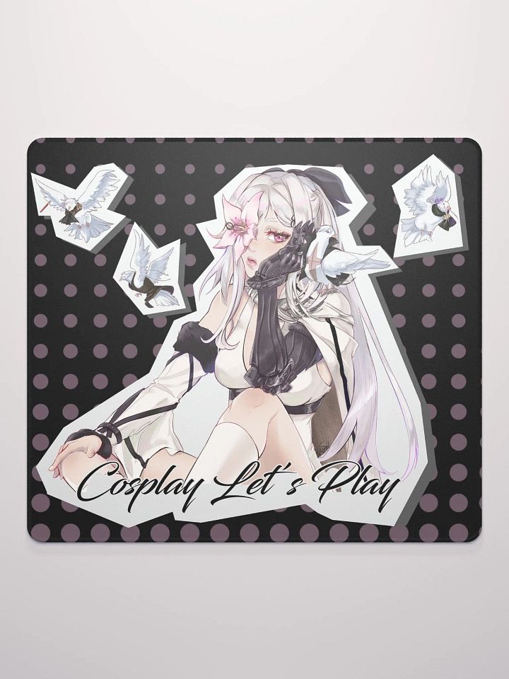 LZ's pigeons small mousepad black product image (2)