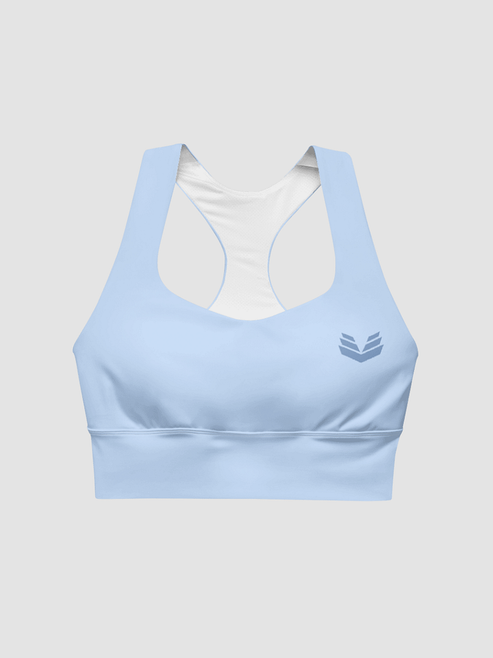 Longline Sports Bra - Light Blue product image (1)
