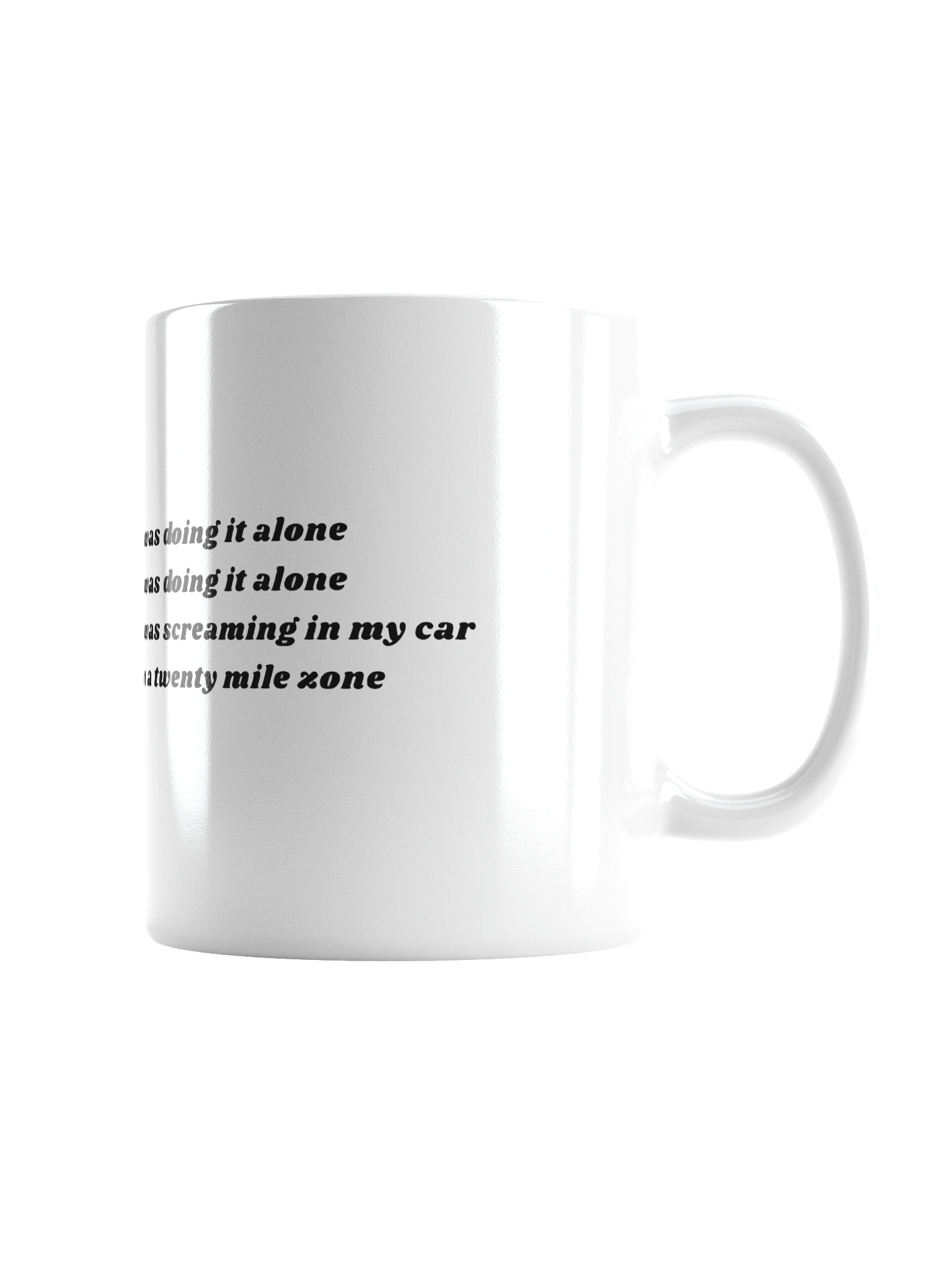 1970's Dory Previn White Glossy Mug product image (4)