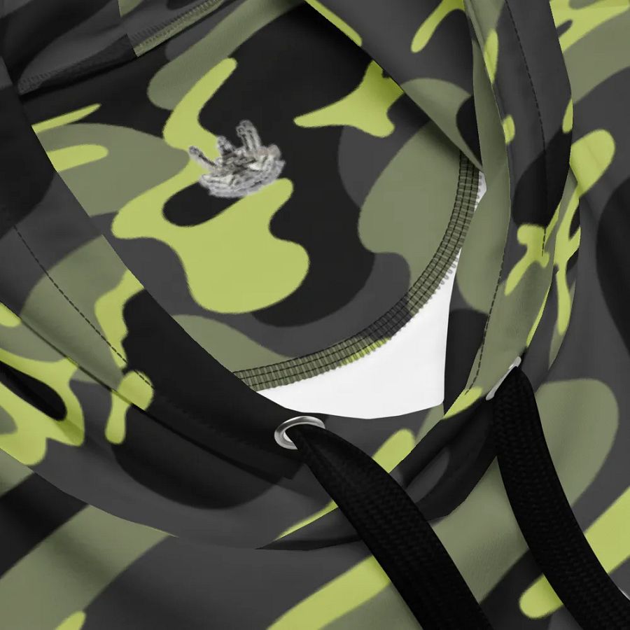 Green Camouflage Twin Anchor Logo Hoodie product image (3)