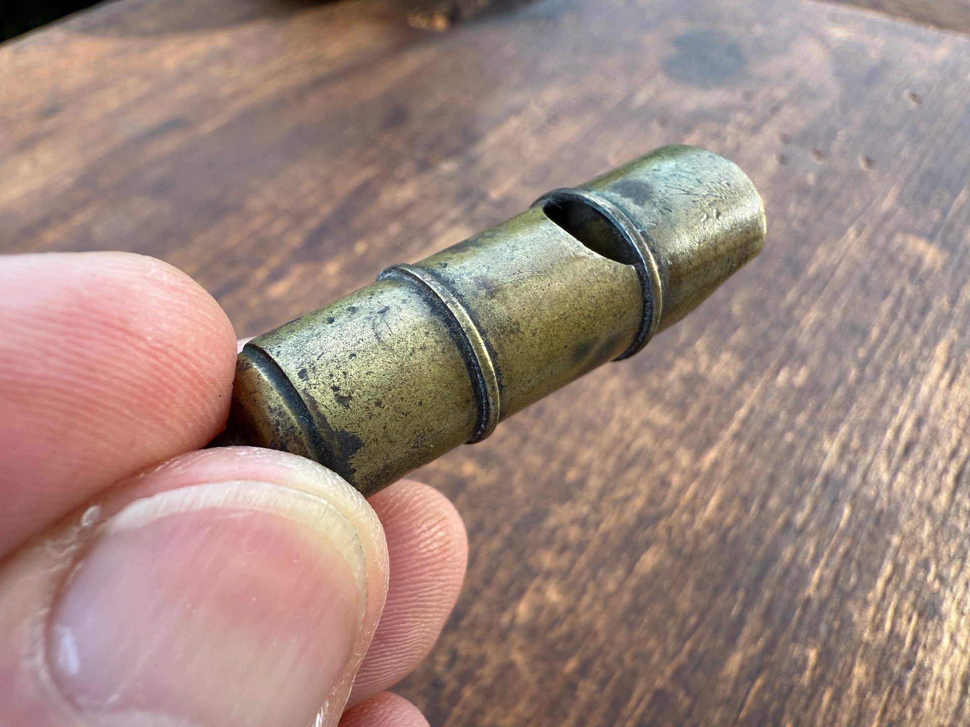 🎎 Antique Japanese Brass Whistle – Likely Taisho-Era Instructor or Military Use – Japan Antique Roadshow product image (7)