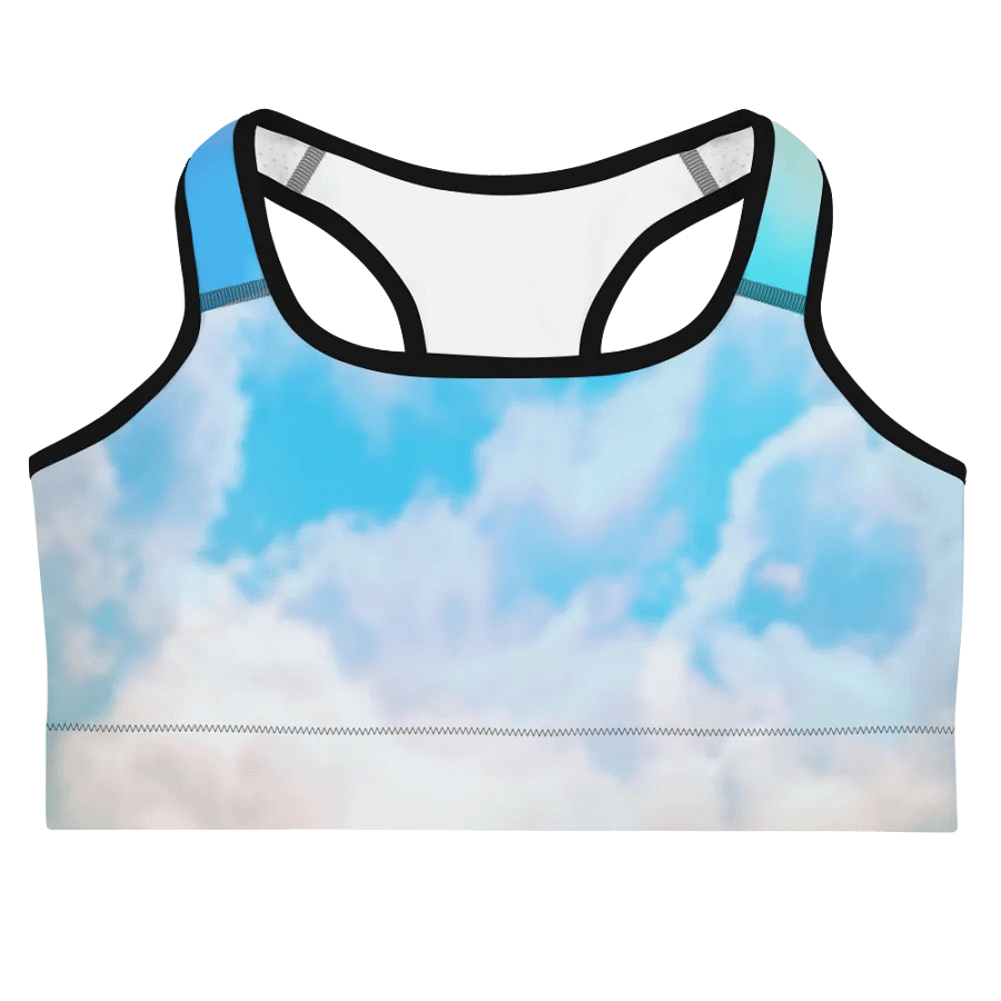 Blur cloud rainbow Design Sports Bra - V6 product image (1)