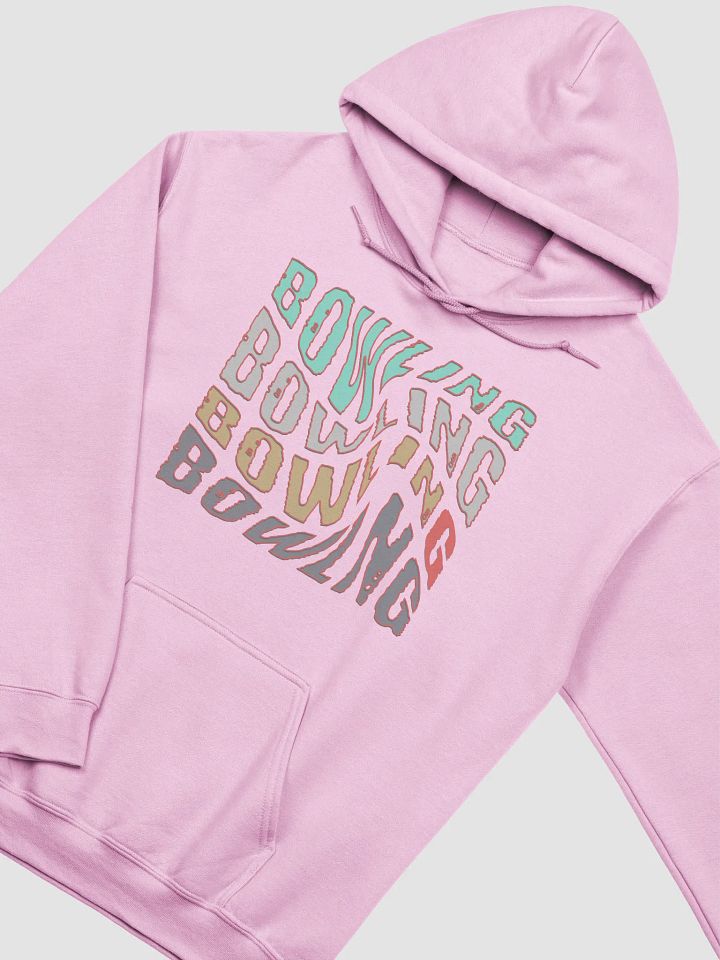 Mess Swirl Bowling Vibrant Word Art Hoodie product image (10)