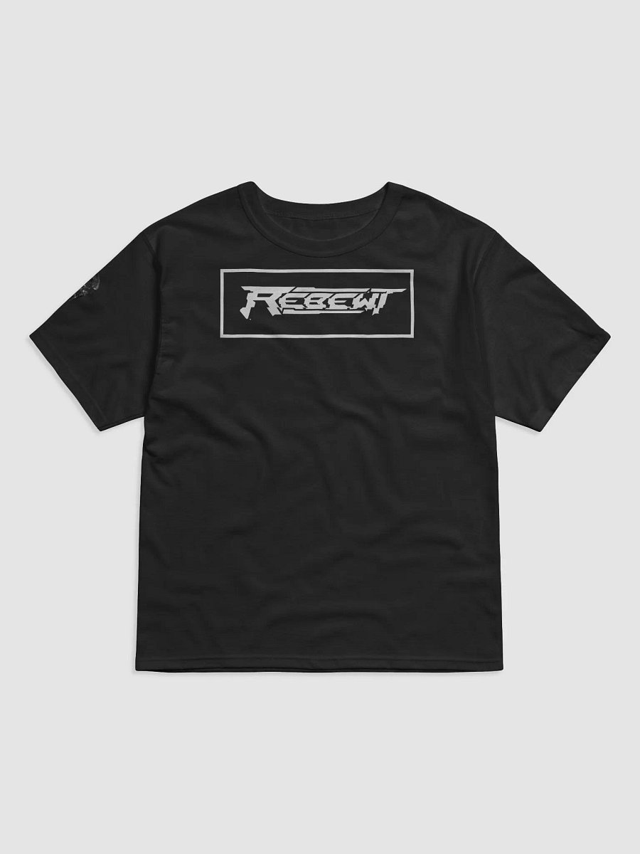 Full design logo with Rebewt white logo in front, small alien on arm. product image (1)